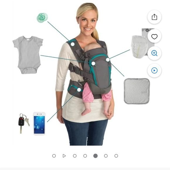 Infantino Handbags - Rugged Gray Backpack with Padded Straps and Durable Fabric